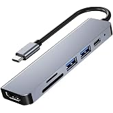 Lunatic 8040 Type C 3.1 HUB - HDMI 4K USB2.0 2xUSB3.0 SD TF PD 60W 6'sı 1 Arada Premium USB Hub