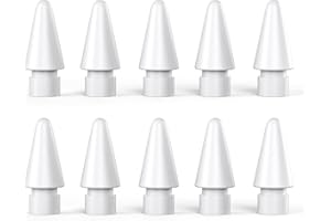 MOGOOD Pencil Tips Compatible with Apple Pencil 1st/2nd Gen iPad Pro/Air/Mini - White, 10 Pack