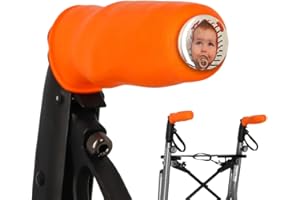 ‎MY ADD ON MyRollerSleeve Ergonomische Griffe fuer Rollstuhl und Rollatoren in trendigen Farben zur Unterstuetzung der Haende beim Gehen, Griff mit Gelpad fuer Senioren Gehhilfe, 21 x 6,5 x 9 cm