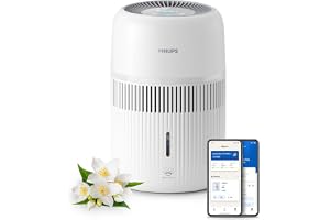 Philips Ewaporacyjny Nawilżacz Powietrza Serii 4000, Higieniczne Nawilżanie, do 99,97% Mniej Bakterii, Zbiornik 3,5 l, 275 ml/h, Pomieszczenia o powierzchni do 41 m², Biały (HU4209/00)