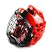 Produktbild OCCMFZD Maske Helm Kinder Taekwondo Kopfschutz Geschlossene Maske Karate Helm (Color : Red, Size : M)