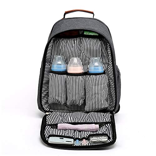 Preisvergleich Produktbild JIANGJIE Baby Wickeltasche Wickelrucksack Wärme Dämm Beutel Große Kapazität Wasserdicht Multi-Funktions Mama Rucksack Mit Babytasche Für Reise