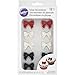 Produktbild Royal Icing Decorations 12/Pkg-Black, Red & White Bows