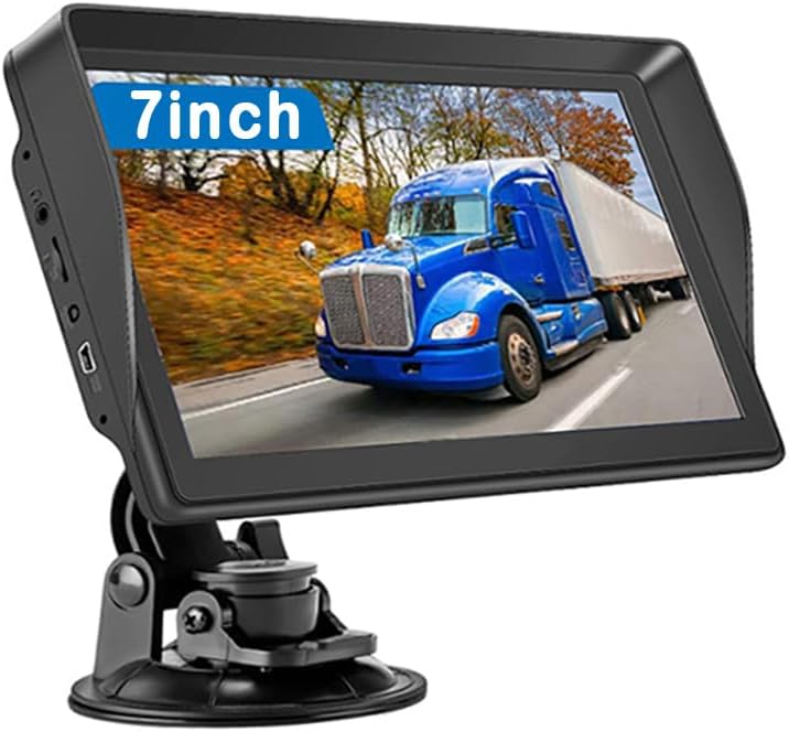 NEWFUN GPS Camiones Profesional,7 Pulgadas GPS Coche,Navegador GPS Coche, 2025 Actualizaciones de Mapas de Europa para Toda la Vida,para Camiones y Coches