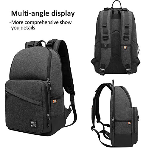 FANDARE Rucksack 15.6 Zoll Laptoprucksäcke Notebook Fahrradrucksäcke Trekkingrucksäcke Wanderrucksäcke Schulrucksack Arbeit Daypack Reisen Studenten Herren Damen Wasserdicht Polyester - 3