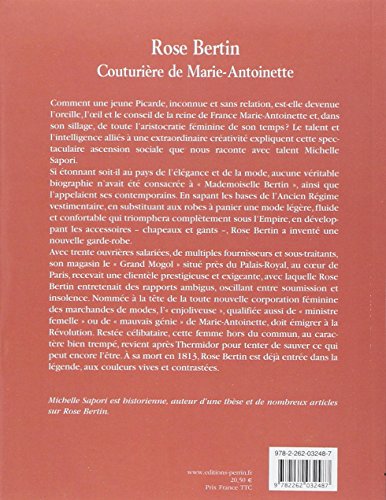 Couverture du livre de Rose Bertin