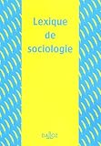 Lexique de sociologie