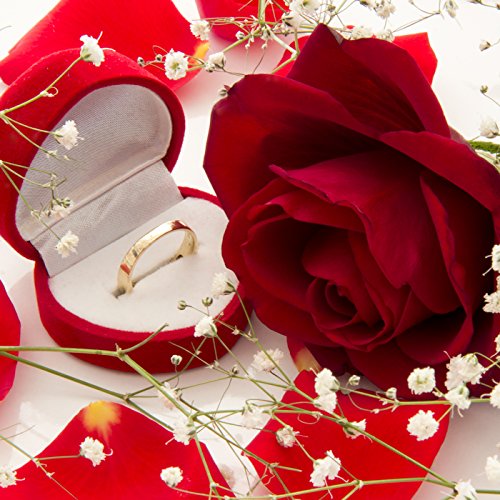 Hochwertige Ring-Schachtel Ringbox für Hochzeit / Valentinstag / Verlobungsring - 4