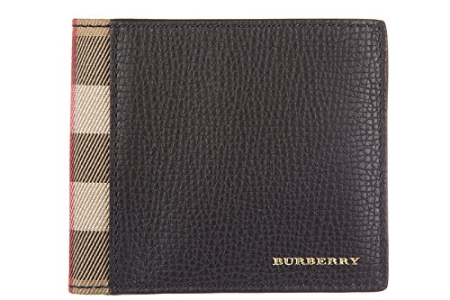 Preisvergleich Produktbild Burberry Herren Echtleder Geldbörse Geldtasche Geldbeutel Bifold tartan house ch