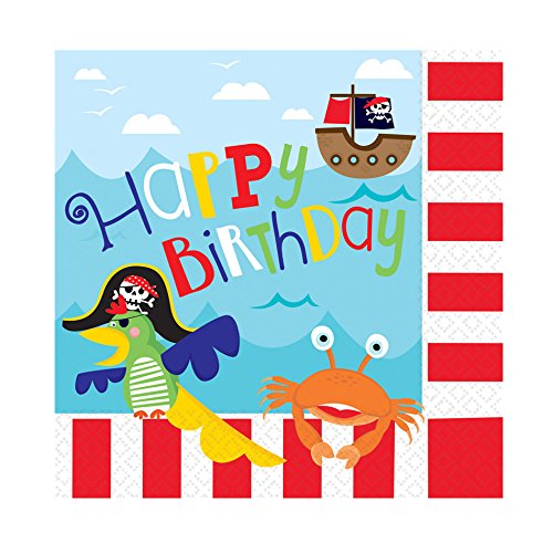 Kleine Piraten – Party Paket Kindergeburtstag Teller, Becher, Servietten, Postkarten - 4