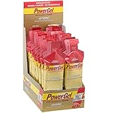 Gel bebible vegetariano Powerbar PowerGel Hydro con Cafeína, sabor Cereza - 24 Unidades
