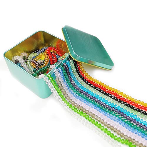 Boocy 1200PCS 6 mm cristallo sfaccettato perle di vetro Colore 12 tipi di miscelazione con scatola