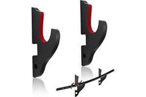 Fascetta Sword Wall Mount 1-Tier Padded Hook Katana Holder Wood Sword Display Hanger Adjustable Sword Stand for All Samurai Sword Light Saber Cosplay Blade Tanjirou Demon Slayer Weapon Rack(Black)