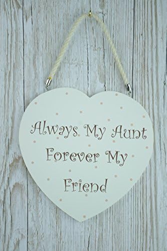 Aunt Gift Heart Plaque Always My aunt Forever My Friend Large Sentimental F1673E