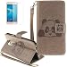 Produktbild Huawei Honor 5C/Honor 7 Lite/GT3(2016) Neu Design Hülle mit Panzerglas,ISENPENK Original Flip Bookstyle Cover Wasserdicht Shockproof Anti Slip Protection Stoßfest Leather Case mit Standfunktion,3D Panda Muster Pattern Wallet Case mit Intern Karte Schlitz,Outdoor Stoßdämpfend Magnetic Closure Handygürtel Wallet Tasche Schutzhülle Leathertasche für Huawei Honor 5C/Honor 7 Lite/GT3(2016) 5.2Zoll-[grau]+Panzerglas/Schutzfoile/Scutzglas