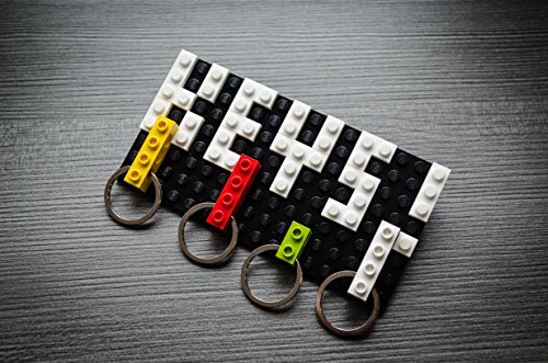 Preisvergleich Produktbild Schlüsselbrett / Schlüsselboard / Custom KeyRack / Lego® Design (schwarz weiss)