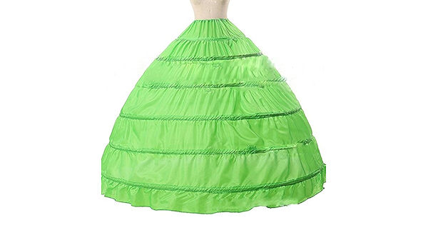 Sunzeus 6 Hoops Ballkleid Petticoat Fur Hochzeitskleid Bunte Puffy Krinoline Quinceanera Kleid Unterrock Amazon De Bekleidung