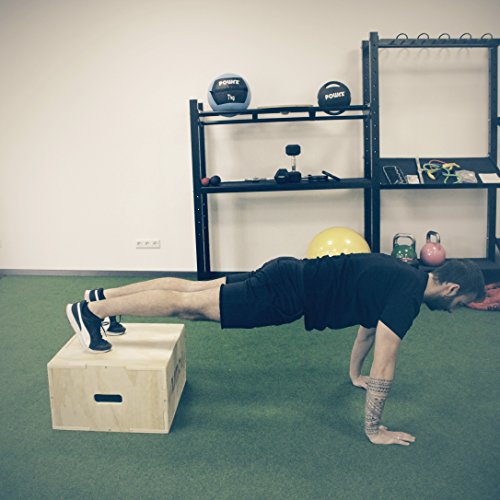 Plyobox Jumpbox Sprungkasten aus Holz von POWRX für Plyometrisches Training - 8