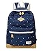 Produktbild Frische Dot Print Frauen Canvas Rucksack Teenager-Alter Mädchen Schultasche Schüler Rucksack