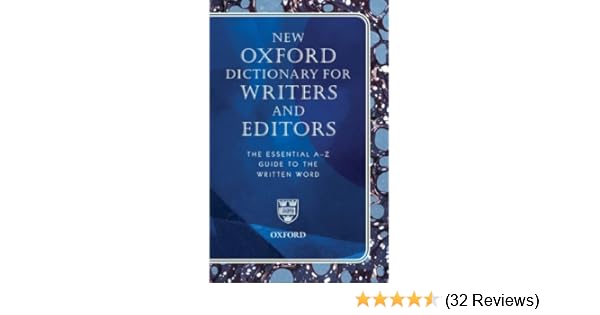New Oxford Dictionary For Writers And Editors The Essential A Z