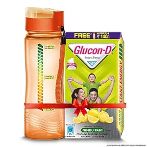 Glucon-D Instant Energy Health Drink Nimbu Pani - 1kg Refill (Sipper Free)