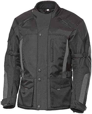 Germas Sento Man Motorcycle, Scooter/Motorbike Jacket, Black/Grey, 58