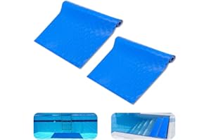 Uoimky Tapis Échelle Piscine, 90x23cm 2 Pièces Tapis d'échelle pour piscines Hors Sol avec Texture Antidérapante Tapis D'escalier de Piscine pour Échelles de Piscine et Salles de Bains