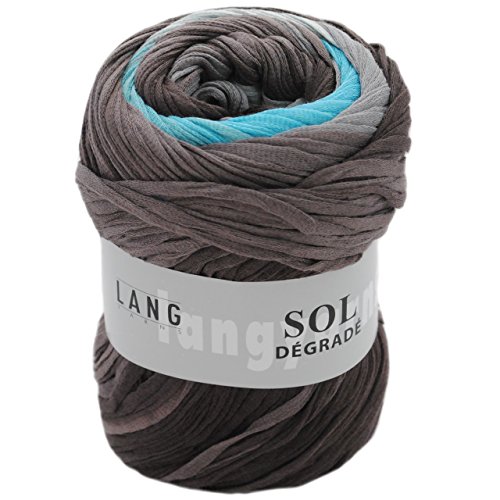 sol degrade wolle - sol degrade 79 in grau und blau - Wolle von Lang Yarns - sol degrade 783.0079 - bändchengarn für tolle farbverläufe - sol degrade lang yarns- sol degrade (Fb 79)