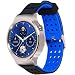 Produktbild Greatfine Watch Sport Band Strap Silikon UHRARMBAND 18mm Armband für Huawei Watch Classic / Huawei Fit / Withings Activite And All 18MM Watch (BlackBlue)
