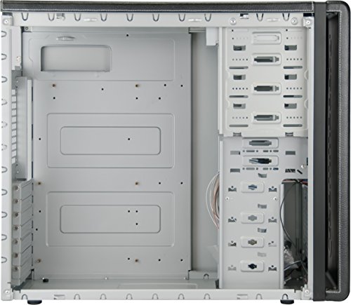 [789383] ATX-Midi Black Forest, schwarzes Leder PC-Gehäuse, Computer Leergehäuse Midi-Tower - 7