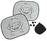 Sonnenschutz Auto Baby – Sonnenblenden für Kinder – Set (2 Stück) – passend für fast alle Autofenster – mit extra starkem UV Schutz - 3
