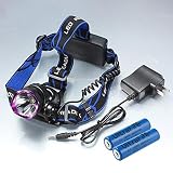 2000LM CREE XML T6 LED Headlight 18650 Charger Rechargeble Headlamp