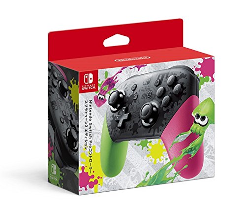 Nintendo Switch Pro Controller Splatoon 2 Edition Negro, Verde, Rojo Gamepad Nintendo Switch - Volante/mando (Gamepad, Nintendo Switch, Analógico/Digital, D-pad, Hogar, Inalámbrico, Bluetooth)