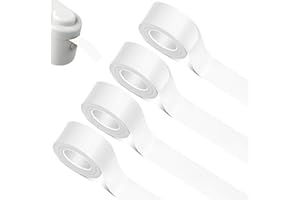 HEMIKS 4 Rouleaux Ruban pour Étiqueteuse L1/Q1/M1, 16 mm x 4 m, Autocollantes Thermiques Personnalisées