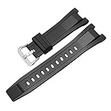 Haodasi Ersatz Resin Uhrenarmband Uhrarmband Gurt Armband Band Watchband für Casio GST-210B-1A/4A S100G-1A/1B S110-1 W100G-1 W110-1