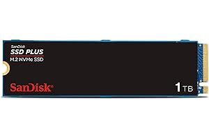 SanDisk SSD Plus 1TB M.2 NVMe SSD, wewnętrzny SSD, PCIe Gen 3, M.2 2280, łatwa instalacja, 3 lata