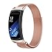 Produktbild samLIKE Milanese magnetische Schleife Edelstahl Band für Samsung Gear Fit 2 SM-R360 (rosa)