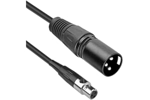 S SIENOC SIENOC Mini XLR żeński 3P do XLR-Mmęski 3Pin Plug Pro Mic Premium Audio Cable