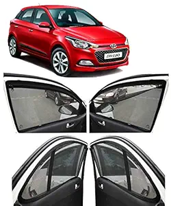 AUTOFACT Magnetic Window Sun Shades for Hyundai Elite I20 -Set of 4 - with Zipper