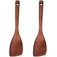 2-teiliges Kochlöffel Set Aus Akazienholz - Holzspatel Und Kochlöffel
