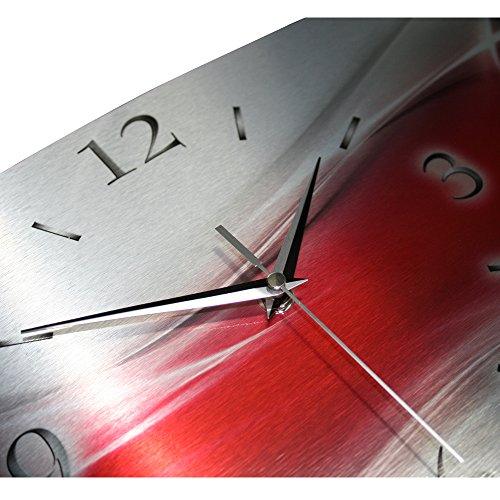 Abstrakt Wave Designer Funk Wanduhr Funkuhr modernes Design * Made in Germany* Kreative Feder WAG134FL - 2