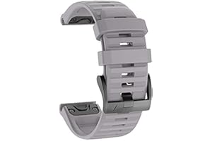 ISABAKE Cinturino per Garmin Fenix 6/6 Pro, QuickFit 22 mm, in silicone, compatibile con Fenix 5/5 Plus, Forerunner 935/945, Approach S60, Quatix 5