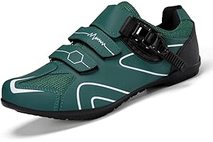 Hixingo Cycling Shoes Flat Mens Womens MTB Bicycle Shoes, Road Bike Anti-Slip Rubber Sole Sneaker Breathable Mountain Bike Shoe Compatible No Cleat, 3.5 to 12 UK