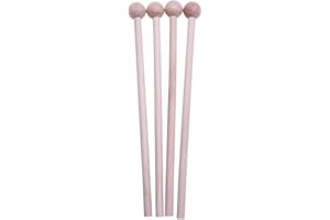 Healifty 4 Stück Holzschlägel Holz Marimba Schlägel Mallet Drumsticks Kugelschläger Klangstäbe