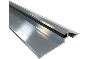 HOMEWELL - Seuil de porte (PMR) avec joint, Brut, 1,95m