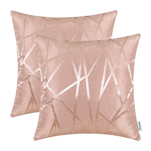 CaliTime Cushion Covers Pack of 2 Throw Pillow Covers Cases for Couch Sofa Home Decor Modern Shining CaliTime Cushion Covers Pack of 2 Throw Pillow Covers Cases for Couch Sofa Home Decor Modern Shining