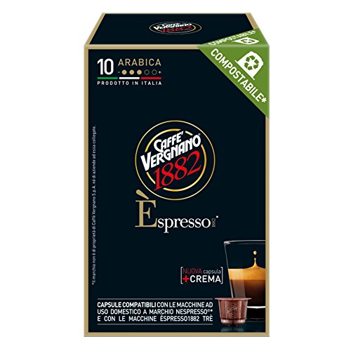 €2.99 Caffè Vergnano 1882 Espresso Arabica 10 Capsule Coffestore