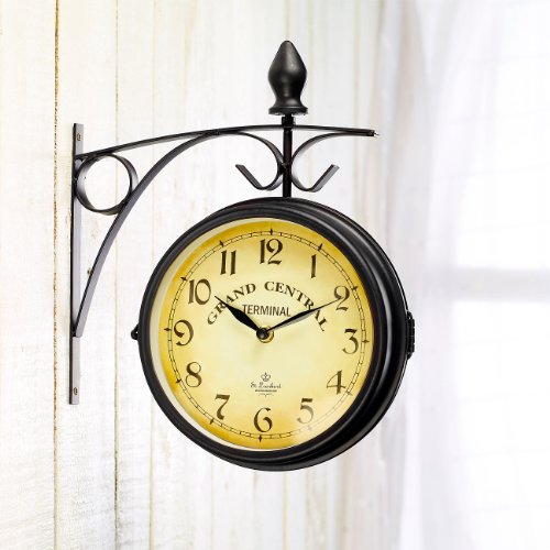 St. Leonhard Doppelseitige Bahnhofsuhr im Retro-Design - 2