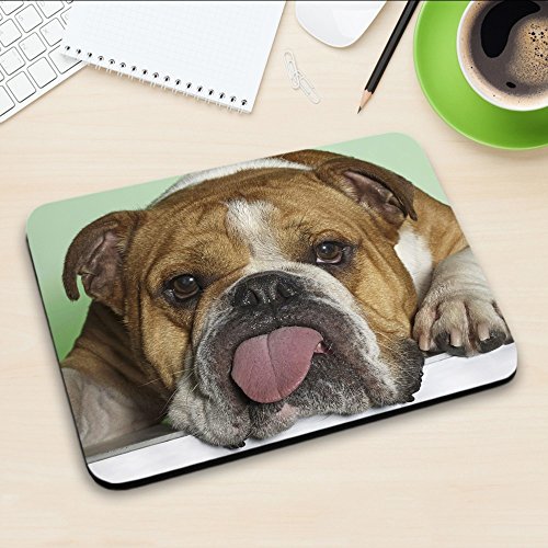 Hunde 10012, Bulldogge, Mousepad Anti Rutsch Unterseite für Optimalen Halt Kompatibel mit allen Maustypen (Kugel, Optisch, Laser) Ideal für Gamer und für Grafikdesigner. - 3