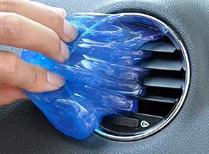 PARAYANTRAM Pack of 3 Multipurpose Reusable Car Ac Vent Dashboard Interior Dust Dirt Cleaner Cleaning Gel Jelly Putty Gum Kit for Car Interior Keyboard PC Computer All Electronic Gadgets & Appliances